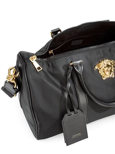 versace logo-print belt bag|Versace duffle bags men's.